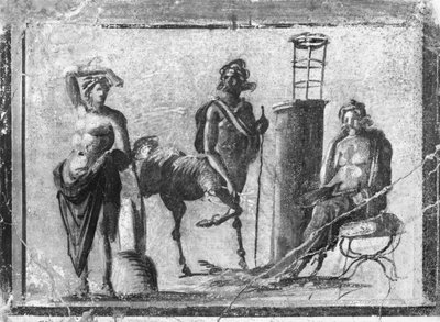 Apollo, Chiron en Aesculapius, uit Pompeii door Roman Roman